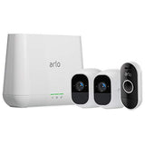 Arlo Pro 2 - Wireless Home Security Camera System with Siren | Rechargeable, Night vision, Indoor/Outdoor, 1080p, 2-Way Audio, Wall Mount | Cloud Storage Included | 2 camera kit (VMS4230P)