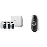 Arlo Pro 2 - Wireless Home Security Camera System with Siren | Rechargeable, Night vision, Indoor/Outdoor, 1080p, 2-Way Audio, Wall Mount | Cloud Storage Included | 2 camera kit (VMS4230P)