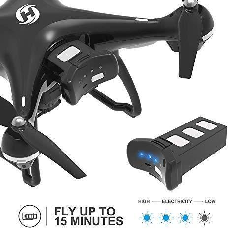 Holy Stone GPS FPV RC Drone HS100 with Camera Live Video 1080P HD and GPS Return Home Quadcopter with Adjustable Wide-Angle WIFI Camera Follow Me, Altitude Hold, Intelligent Battery Long Control Range