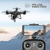 Holy Stone GPS FPV RC Drone HS100 with Camera Live Video 1080P HD and GPS Return Home Quadcopter with Adjustable Wide-Angle WIFI Camera Follow Me, Altitude Hold, Intelligent Battery Long Control Range