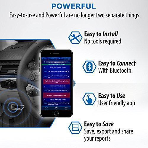 BlueDriver LSB2 Bluetooth Pro OBDII Scan Tool for iPhone & Android