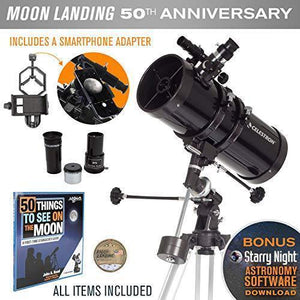 Celestron - PowerSeeker 127EQ Telescope - Manual German Equatorial Mount - Telescopes for Adults - Compact and Portable - BONUS Astronomy Software Package – 127mm Aperture