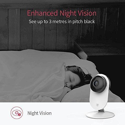 YI 4pc Home Camera, 1080p Wi-Fi IP Security Surveillance Smart System with 24/7 Emergency Response, Night Vision, Baby Monitor on iOS, Android App - Cloud Service Available