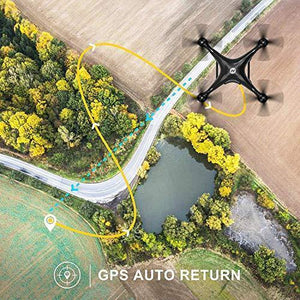 Holy Stone GPS FPV RC Drone HS100 with Camera Live Video 1080P HD and GPS Return Home Quadcopter with Adjustable Wide-Angle WIFI Camera Follow Me, Altitude Hold, Intelligent Battery Long Control Range